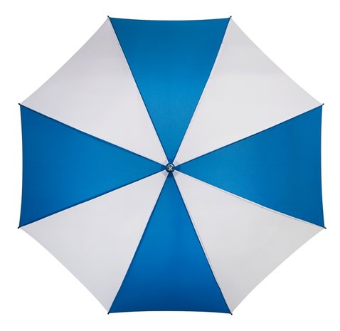 Golfregenschirm Blau Weiß