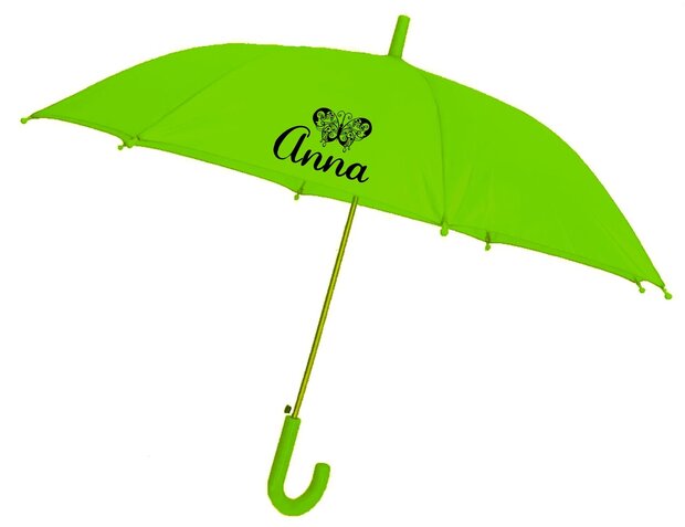 Kinderregenschirm_Schmetterling_Gr&uuml;n