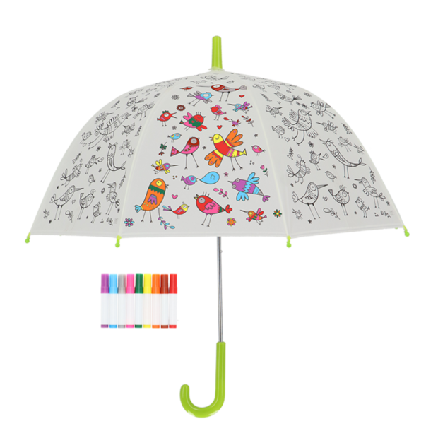 Kinderschirm V&ouml;gel zum mselber bemalen