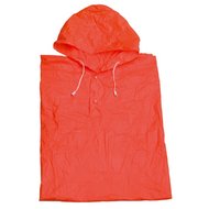 Regenponcho orange - Einheitsgr&ouml;sse 