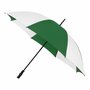Golfschirm- Gr&uuml;n/Wei&szlig;-Hand&ouml;ffnung,-Diam.-ca.-125-cm