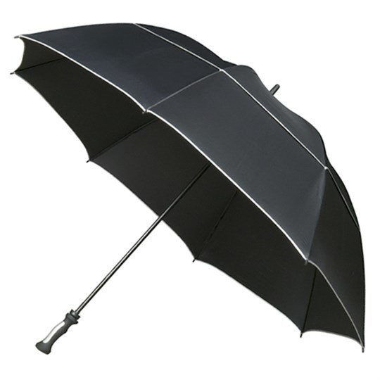 Imperiales Schwarz Mächtiger XXL Regenschirm 