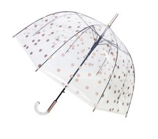 Automatik Auf Stockschirm Regenschirm Schirm Durchsichtig "I Love Rain" ø80cm 